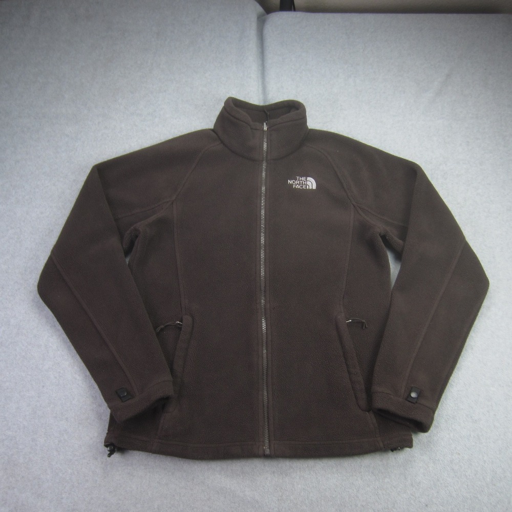 The North Face Jacket Womens Medium Brown Full Zip Fleece Mock‎ Neck Outdoor